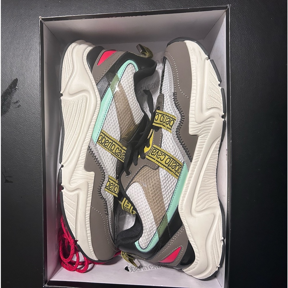 Roberto Cavalli multi color sneaker nwb